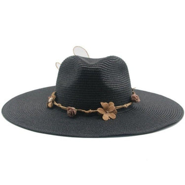chapeau paille fleur chic